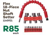 Flex 18 Piece Nut Shaft Setter 1145921-Each