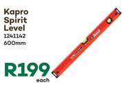 Kapro Spirit Level 600mm 1241142-Each