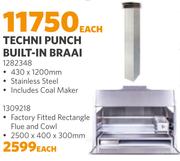 Techni Punch Built-In Braai (1309218)-Each