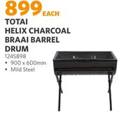 Totai Helix Charcoal Braai Barrel Drum (1245898)-Each 