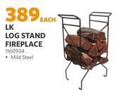 LK Log Stand Fireplace (1160934)-Each