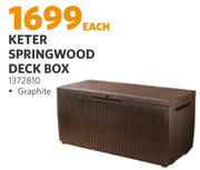 Keter Springwood Deck Box (1372810)-Each  
