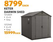 Keter Darwin Shed (1372809)-4 x 6 Each