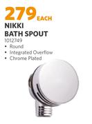 Nikki Bath Spout 1012749-Each