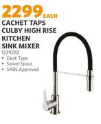 Cachet Taps Culby High Rise Kitchen Sink Mixer 1239282-Each