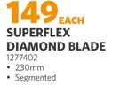 Superflex Diamond Blade 1277402-230mm Each