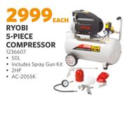 Ryobi 5 Piece Compressor 1236607-Each