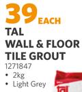 Tal Wall & Floor Tile Grout 1271847-2Kg Each