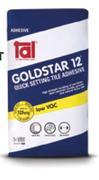 Tal Gold Quickset Tile Adhesive 1229631-20Kg Each