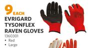 Evrigard Tyson Flex Raven Gloves 1360301-Each