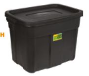 Addis Rough Tote Storage Box 1100427-68L Each
