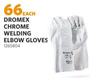 Dromex Chrome Welding Elbow Gloves 1265804-Each