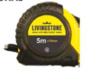 Livingstone Tape Measure Professional Range 1007131-Each