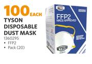 Tyson Disposable Dust Mask 1360295-Each