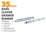 Raiel Clover Drawer Runner 1242666-Each