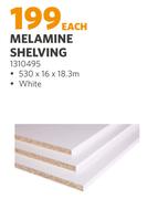 Melamine Shelving 530 x 16 x 18.3m 1310495