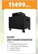 Ellies 24V 1440W Inverter 1334410-Each