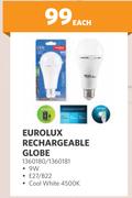 Eurolux Rechargeable Globe 1360180/1360181-Each