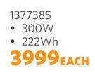 Switched 300W Portable Power Station 1377385-Each