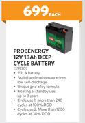 Probenergy 12V 18Ah Deep Cycle Battery 1339707-Each