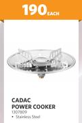 Cadac Power Cooker Stainless Steel 1307809-Each