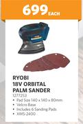Ryobi 18V Orbital Palm Sander 1277253-Each