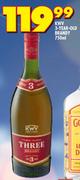 KWV 3 Year Old Brandy-750ml