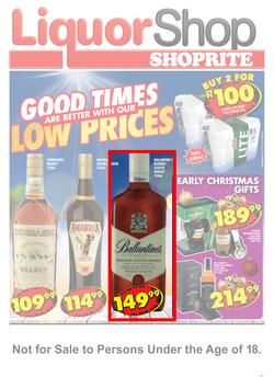 Shoprite : Liquorshop (22 Oct - 11 Nov 2018), page 1