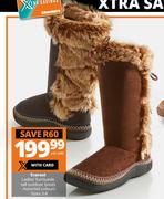 Everest Ladies' Fur/Suede Tall Outdoor Boots-Per Pair