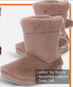 Ladies Fur Boots-Per Pair