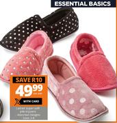 Ladies' Super-Soft Pile Slippers-Per Pair