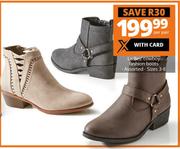 Ladies' Cowboy Fashion Boots-Per Pair