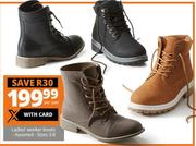 Ladies Worker Boots-Per Pair