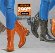 checkers ladies boots