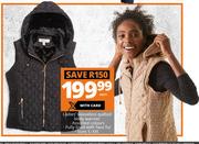 Ladies Sleeveless Quilted Body Warmer-Each
