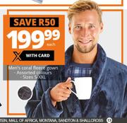 Men's Coral Fleece Gown-Each