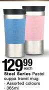 Steel Series 365ml Pastel Cuppa Travel Mug-Each
