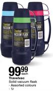 Travelvac 1Ltr Solid Vacuum Flask-Each