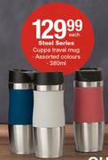 Steel Series 380ml Cuppa Travel Mug-Each