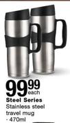 Steel Series 470ml Stainless Steel Travel Mug-Each