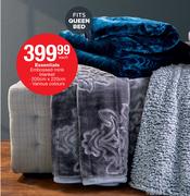 Essentials Embossed Mink Blanket-200cm x 220cm Each
