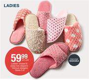 Ladies Closed & Peep Toe Slippers-Per Pair