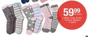 Ladies Cosy Socks-2's Per Pack