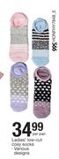Ladies Low Cut Cosy Socks-Per Pair