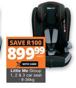 Little Me Group 1, 2 & 3 Car Seat 9-36kg