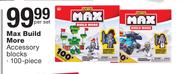 Max Build More Accessory Blocks (100 Piece)-Per Set