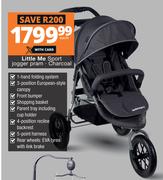 Little Me Sport Jogger Pram (Charcoal)