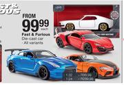 Fast & Furious Die Cast Car-Each 