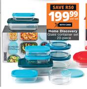 Home Discovery 20 Piece Glass Container Set-Per Set