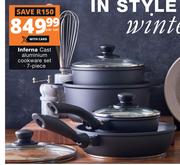 Inferna 7 Piece Cast Aluminium Cookware Set-Per Set